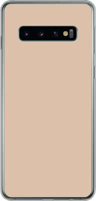 Produktbild von MuchoWow® Handyhülle Schutzhülle Hülle für Telefoonhoesje Samsung Galaxy S10 Beige - Farben - Unifarben Silikon Softcase Handy Hülle - Handytasche