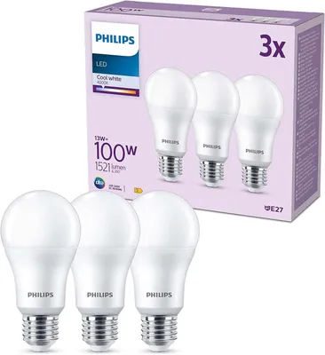Obrázok produktu pre Philips 8719514451339, 13 W, 100 W, E27, 1521 lm, 15000 h, Studená biela