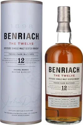 Image de Benriach THE TWELVE Single Malt Three Cask Matured 46% Vol. 0,7l en boîte cadeau