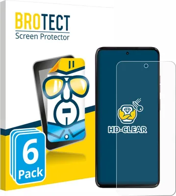 Produktbild von 6x Für Motorola Moto G17 Power Schutzfolie BROTECT Displayschutz Display Schutz Folie Klar Transparent