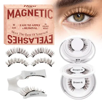 Obrázok produktu pre Magnetické riasy, 26 mm, hnedé, s aplikátorom, 2 páry