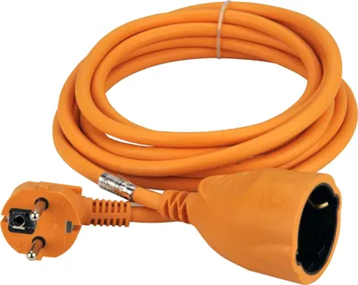 Produktbild von UNITEC Schuko-Verlängerungskabel 3m H05VV-F 3G1.5mm² orange