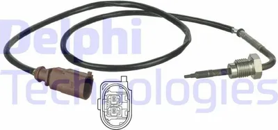 Produktbild von DELPHI TS30037 Abgastemperatursensor für VW GOLF VI (5K1) 600mm