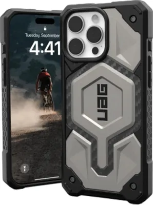 Immagine prodotto di Uag Monarch Pro Custodia con Magsafe per Iphone 16 Pro Max - Titanio