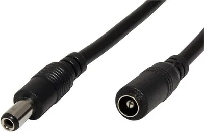 Produktbild von Verlängerungskabel Stromkabel mit Koaxialstecker 5,5 x 2,5mm, 1,5m