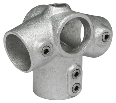 Produktbild von GeZu Impex Rohrverbinder  271/2° Traufentopstück Ø 42 mm Feuerverzinkt Dachrohrverbinder