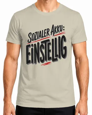 Immagine prodotto di Maglietta da uomo, taglia 3XL, con scritta "Sociale, introverso, divertente, sarcastico" e design ispirato alla natura
