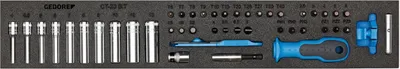 Produktbild von GEDORE 1500 CTD-20 BIT Steckschlüssel-Sortiment 1/4" in Check-Tool-Modul, 1733419