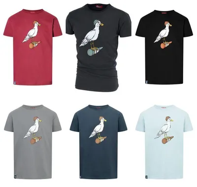 Produktbild von DERBE HAMBURG M-04-TS-STURMMÖWE Herren T-Shirt, Größe:L, Farbe:Jet Black