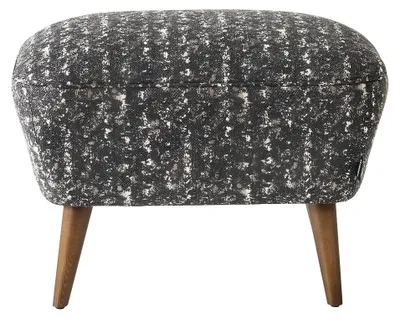 Zdjęcie produktu dla Nowoczesny stołek Podnóżek Meble tapicerowane Stołek szary siedzisko Nowy