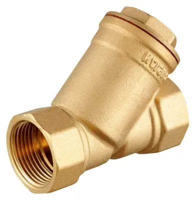 Produktbild von 1" DN25 Schrägsitzfilter Messing Y-Filter Schmutzfänger für Wasserleitung & Heizung | | Robuster Schmutzfänger für Trinkwasseranlagen