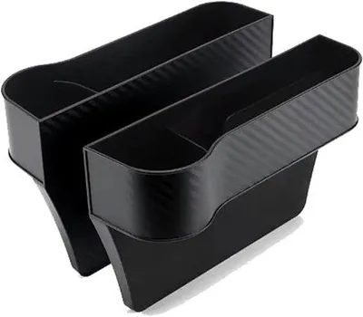 Produktbild von Famanu Auto Organizer - Multifunktionaler Auto-Sitz-Gap-Organizer mit Becherhalter - Schwarz
