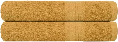 Produktbild von Handtücher FROGN 2 Stk. Gold 100x200 cm 360 g/m²