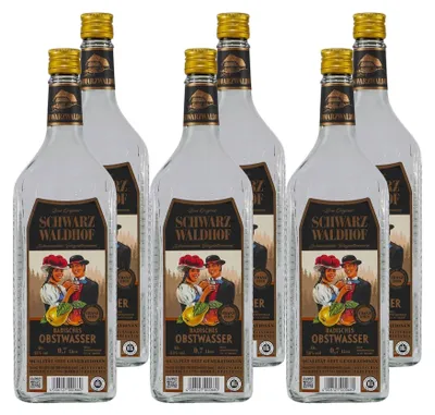 Produktbild von Schwarz Waldhof Badisches Obstwasser (6 x 0,7L)