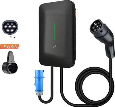 Obrázok produktu pre Nabíjacia stanica pre elektromobily, inteligentné ovládanie, nastaviteľný prúd, 7,2 kW, TYP2