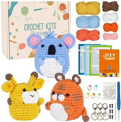 Productafbeelding van Famanu haakset voor beginners - Complete set met instructies en accessoires