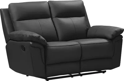 Zdjęcie produktu dla Sofa Relax 2-osobowa - Skóra bawola - Czarny - PAKITA