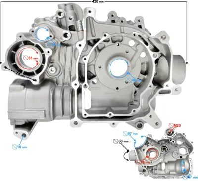 Produktbild von Motor Kurbelgehäuse links Hisun Tactic 550 (P0150001110A0001)