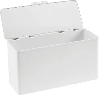 Produktbild von Ordnungsbox Plastikbox + Deckel Organizer mDesign stapelbar weiß/transparent