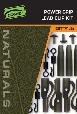 Produktbild von Fox Edges Naturals Power Grip Lead clip kit x 5 Karpfen-Zubehör