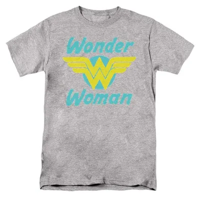 Image de T-shirt "Wonder Wings" Wonder Woman, pour hommes et femmes, coupe unie, référence TV36979 (taille 5XL), couleur "Heather" (gris chiné), Image générée par une IA