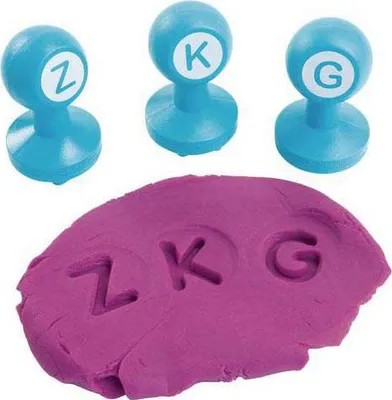 Image de Colorations - Tampons d'argile pour lettres majuscules, 26dlg.