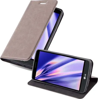 Produktbild von Cadorabo Hülle für LG G3 STYLUS Schutz Hülle in Braun Handyhülle Etui Case Cover Magnetverschluss