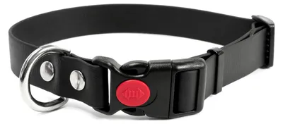 Produktbild von Mystique® Biothane Safety Klick Halsband 25mm 30-40cm schwarz