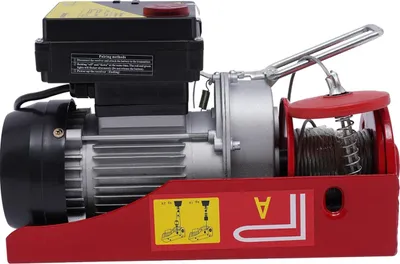 Obrázek produktu pro Elektrický naviják, nosnost 200 kg, bezdrátové ovládání, červený, 200 kg
