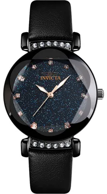 Productafbeelding van Invicta Celestial 70334 - Dameshorloge - Quartz uurwerk - Metaal met zwarte wijzerplaat - 34 mm