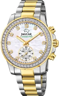 Produktbild von Jaguar Damen Multifunktion Uhr Connected Edelstahl silber gold UJ982/1