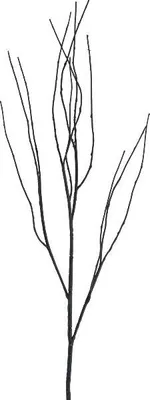 Produktbild von artplants.de Künstlicher Zweig Hartriegel BLORFEN, schwarz, 95cm - Deko Hartriegelzweig