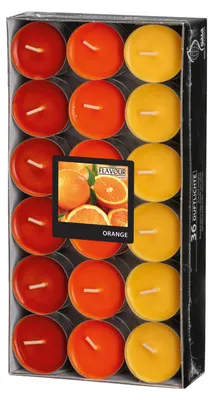 Produktbild von 36 Gala Flavour by GALA Duftlichte Ø 38 mm, 17 mm orange - Orange Ton in Ton 96973