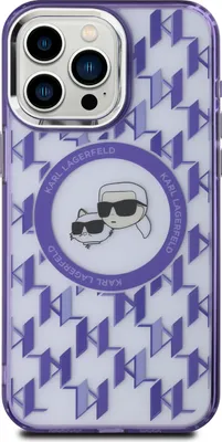 Image de Karl Lagerfeld Iml Monogram K&ch Heads Magsafe Iphone 16 Pro Max Housse téléphone One Size