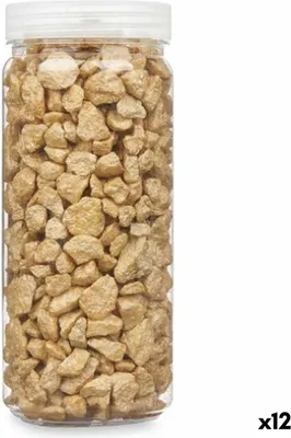 Obrázek produktu pro Dekorativní kamínky, žluté, 10–20 mm, 700 g (12 kusů)