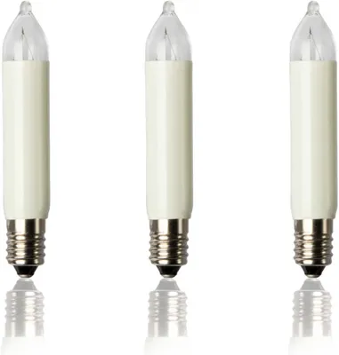 Zdjęcie produktu dla Hellum E10 3W, 3 W, E10, Świeca, Przezroczyste, 16 V, 3 szt.