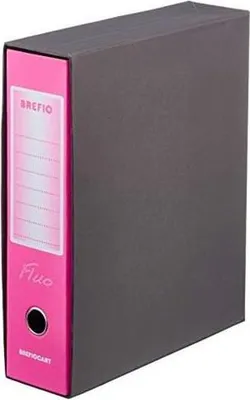 Image de Brefiocart Brefio Fluo classeur à anneaux A4 Noir, Rose