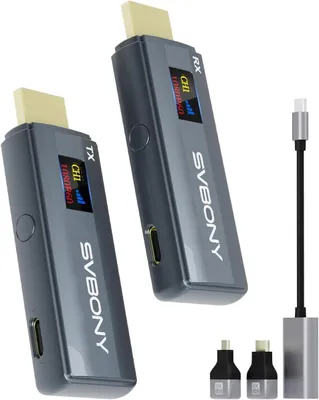 Produktbild von Svbony TransAir1 Wireless HDMI Transmitter für Astronomie-Teleskope, Stromverteiler mit USB-Hub & Micro-DC Ausgängen, Stromversorgung über USB-C
