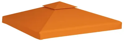 Obrázok produktu pre vidaXL Pavilion náhradná strecha 310 g/m² oranžová 3x3 m