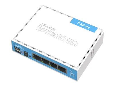 Produktbild von MikroTik RouterBOARD hAP-Lite RB941-2nD - Wireless Router - 4-Port-Switch - 802.11b/g/n - 2,4 GHz