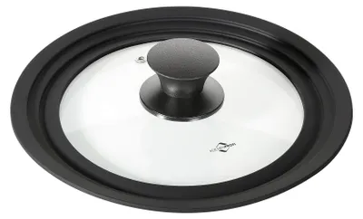 Universaldeckel 20–24 cm, Silikonrand, hitzebeständig bis 250 °C, Glas