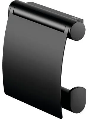 Produktbild von Toilettenpapierhalter KEUCO Plan Black Selection mit Deckel schwarz matt 14960370000