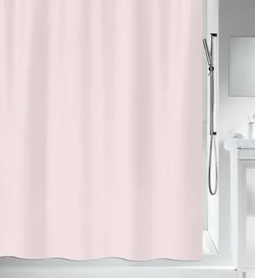Obrázok produktu pre MSV Protiplesňový sprchový záves - antibakteriálny, umývateľný, vodotesný - polyester, "Rosa" 180x200cm