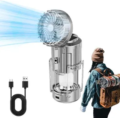 Image de Lampes de camping LED à énergie solaire | Lampe portable étanche avec batterie rechargeable et batterie externe pour les activités de plein air