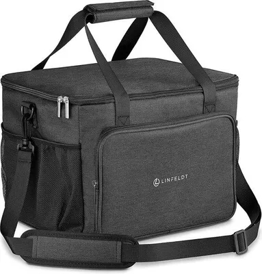 Obrázek produktu pro Chladicí taška 15 l / 30 l, velká, rozkládací, pikniková, termotaška, černá