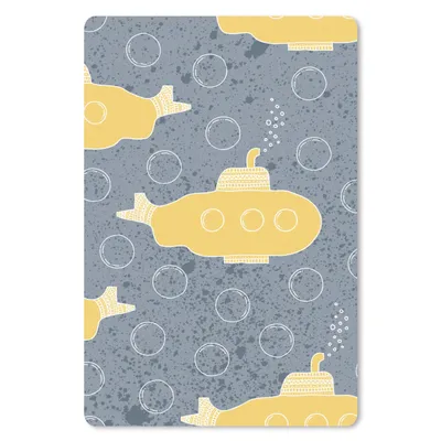 Produktbild von MuchoWow® Mauspad Mousepad U-Boot - Blase - Muster 18x27 cm - Mousepads - Maus Mat - Pad - Mausunterlage