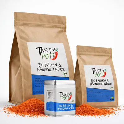 Produktbild von Tasty Pott Fritten & Hähnchen Würze -im Beutel - 250g