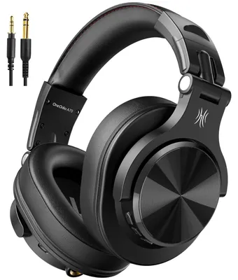 Produktbild von A70 Bluetooth Kopfhörer mit Kabel Hi-Res für Studio DJ und PC Schwarz