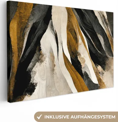 Obrázok produktu pre OneMillionCanvasses® - Obrazy na plátne - 150x100 cm, Farba - Krajina - Hnedá - Čierna, Nástenné umenie Tlač Nástenný Imitácia - Fotografia na plátne - Obraz na drevenom ráme