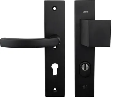 Image de Ferrure de protection noire avec protection anti-arrachement SKG3 PC72 Poignée / cliquet - par jeu